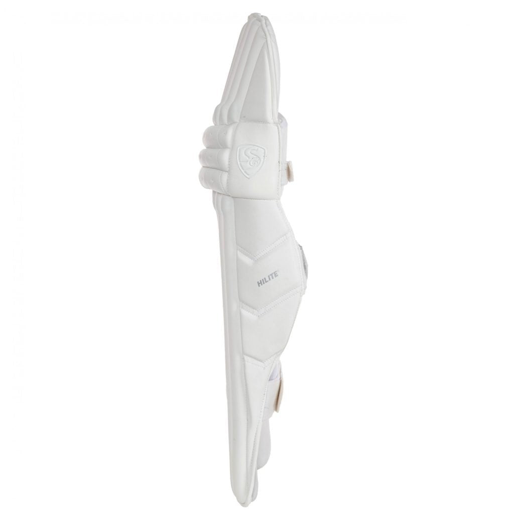 SG Hilite White Cricket Batting Legguards - NZ Cricket Store